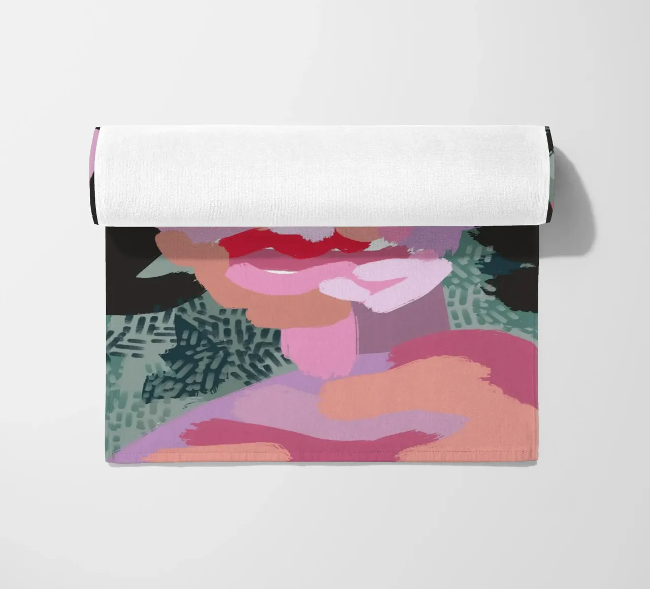 Ritratto a macchie di colore 03 telo mare da Little Dean