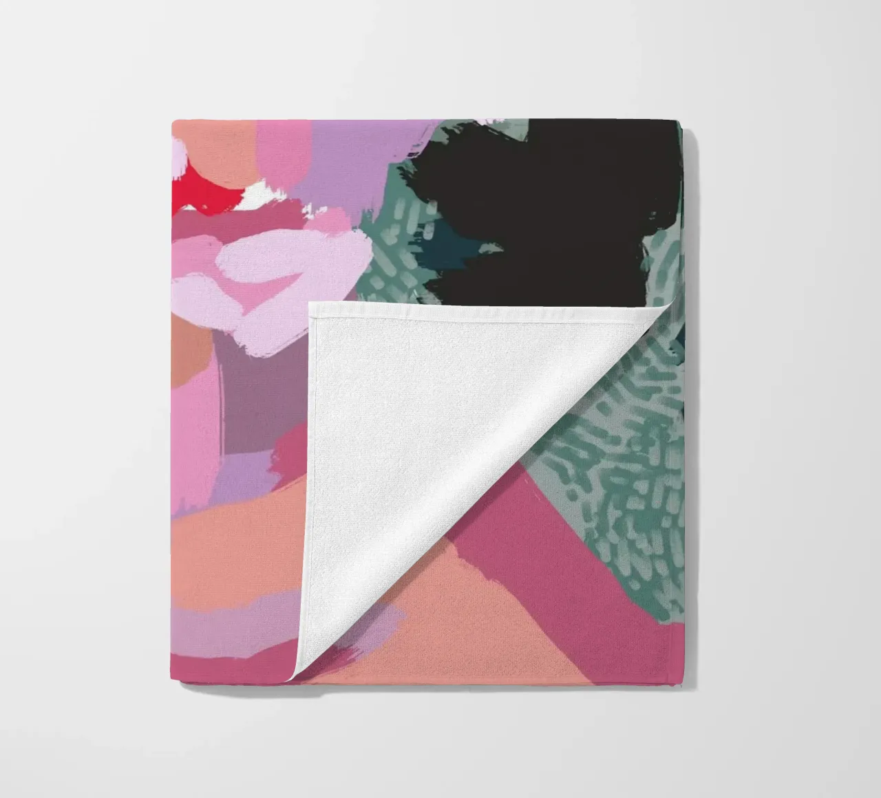 Ritratto a macchie di colore 03 telo mare da Little Dean