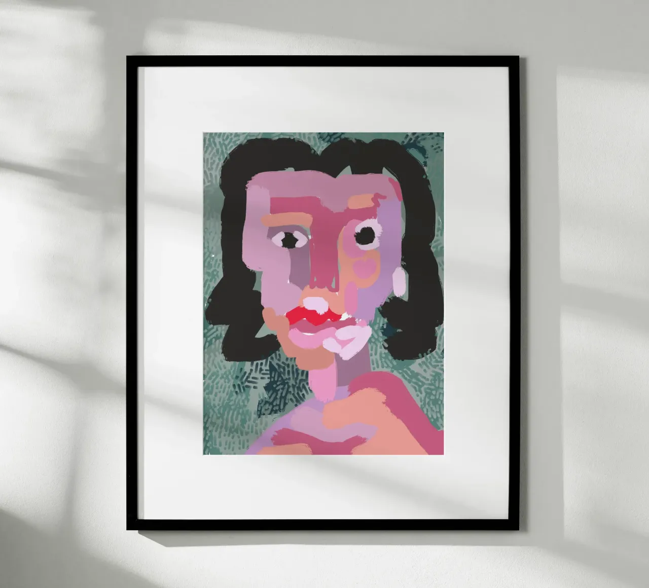 Ritratto a macchie di colore 03 carta hahnemühle da Little Dean