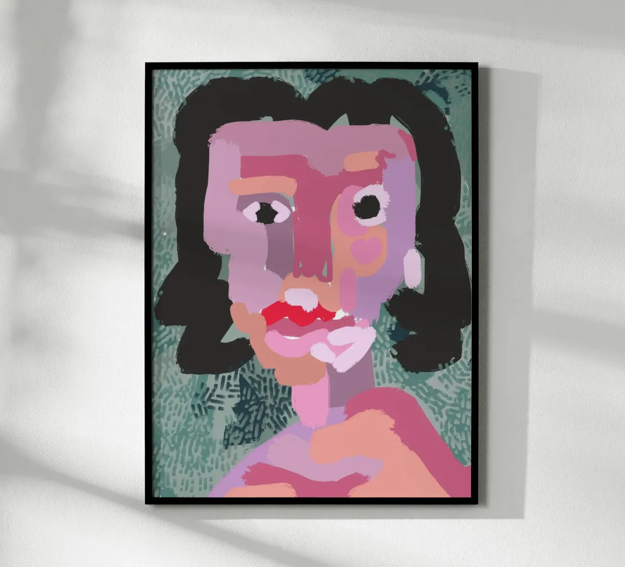 Ritratto a macchie di colore 03 carta hahnemühle da Little Dean