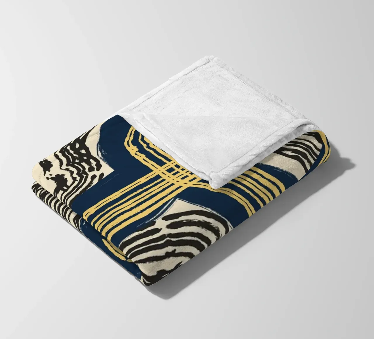 Astrazione delle linee 07 coperta in pile da Little Dean