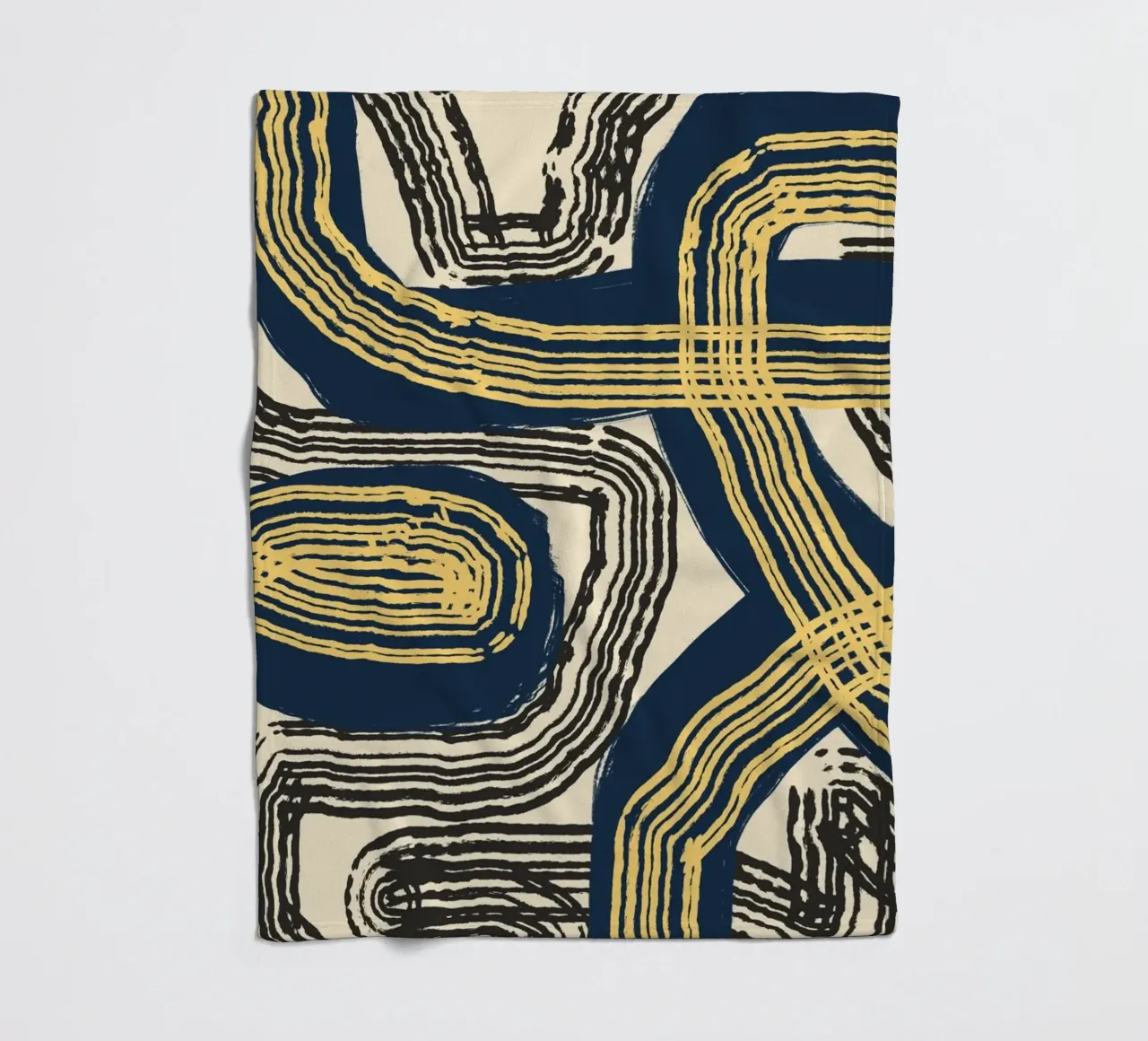 Astrazione delle linee 07 coperta in pile da Little Dean