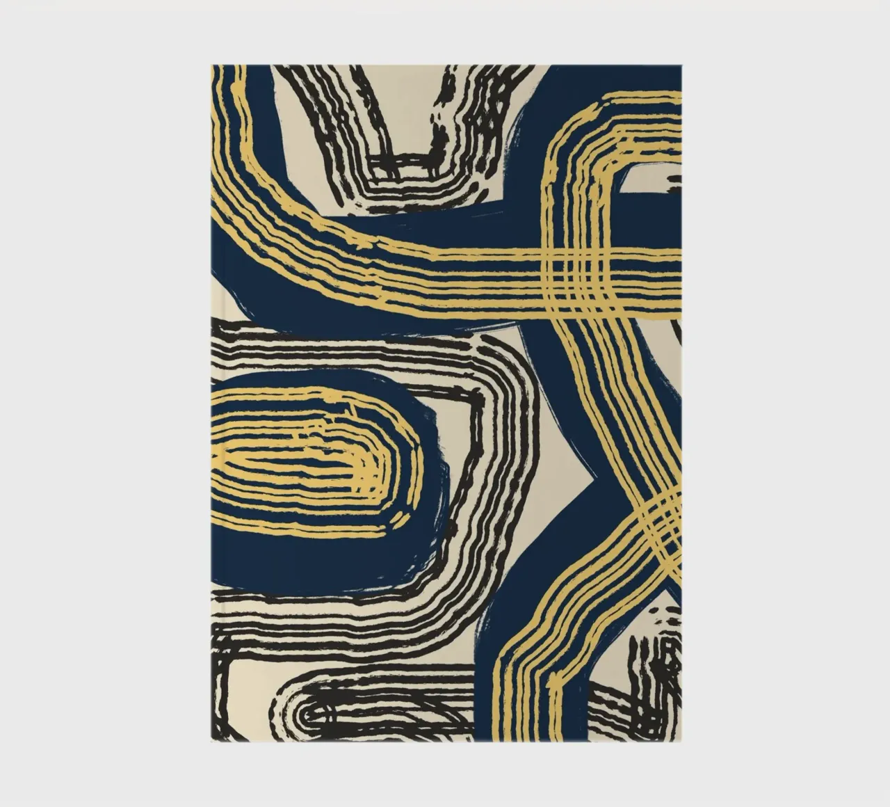 Line abstraction 07 notebook by Little Dean