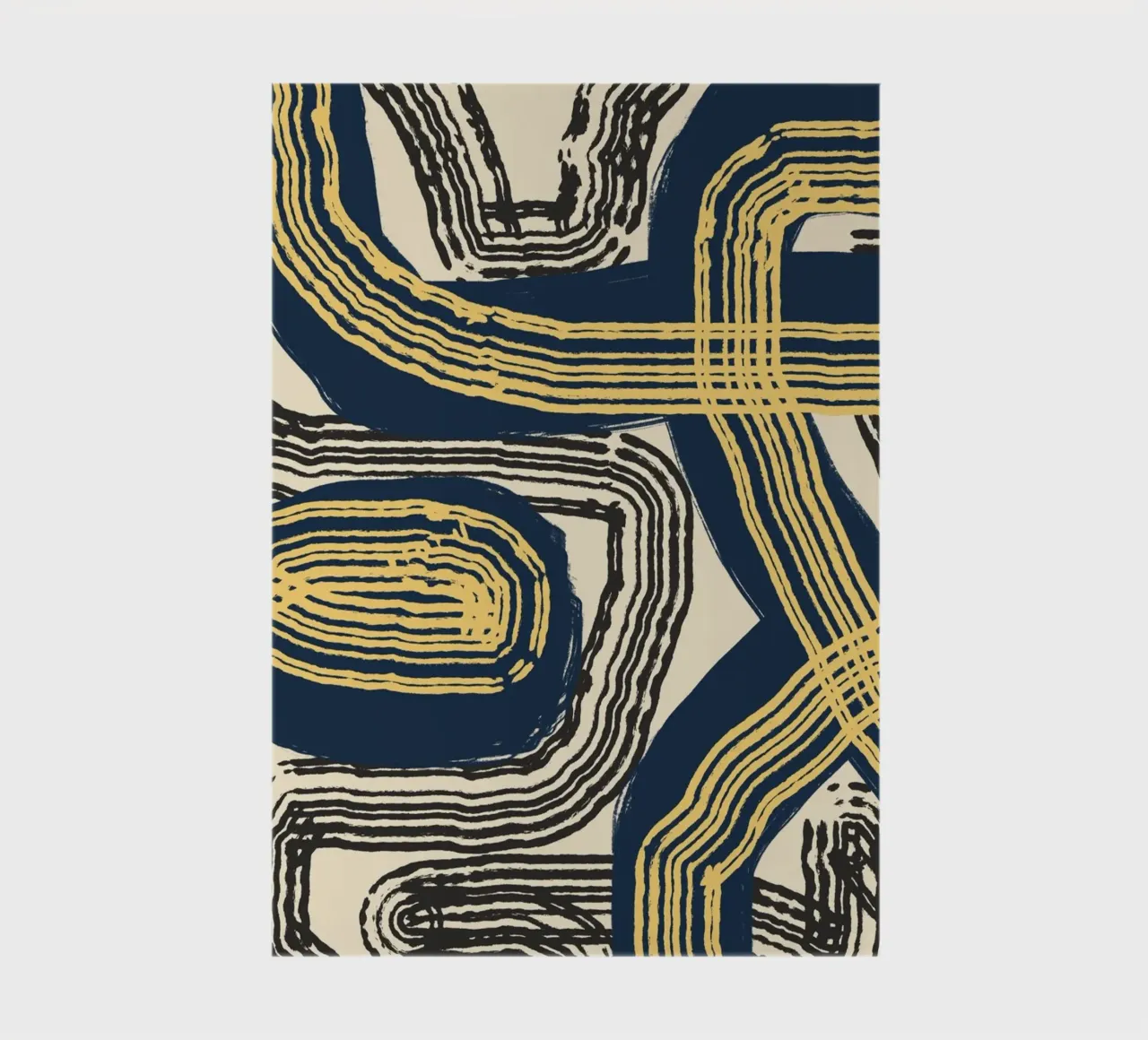 Line abstraction 07 notebook by Little Dean