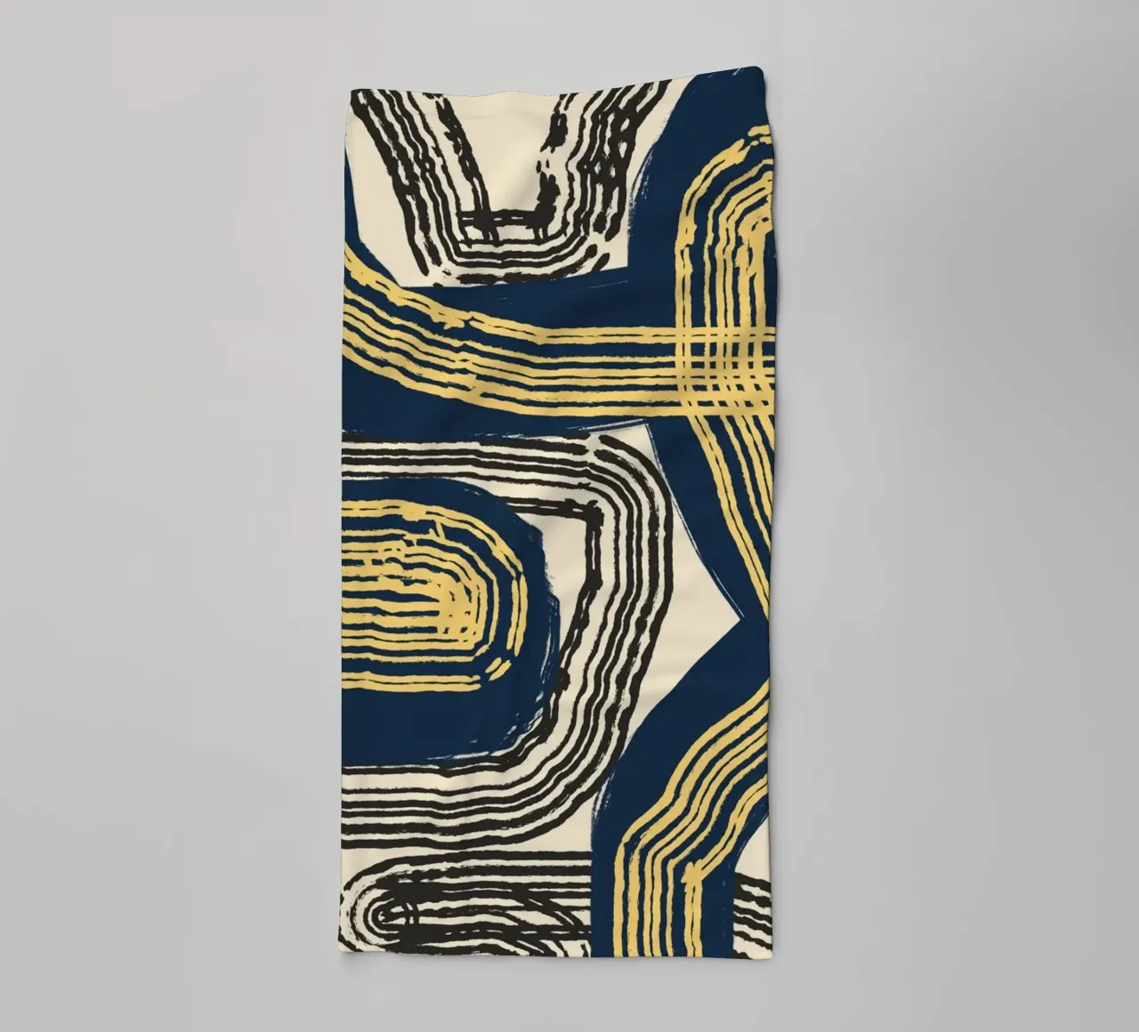 Line abstraction 07 towel by Little Dean
