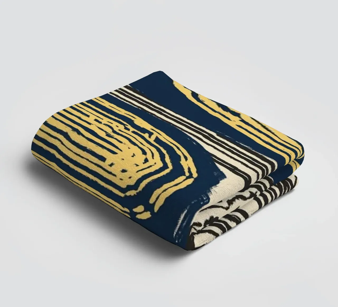 Line abstraction 07 towel by Little Dean