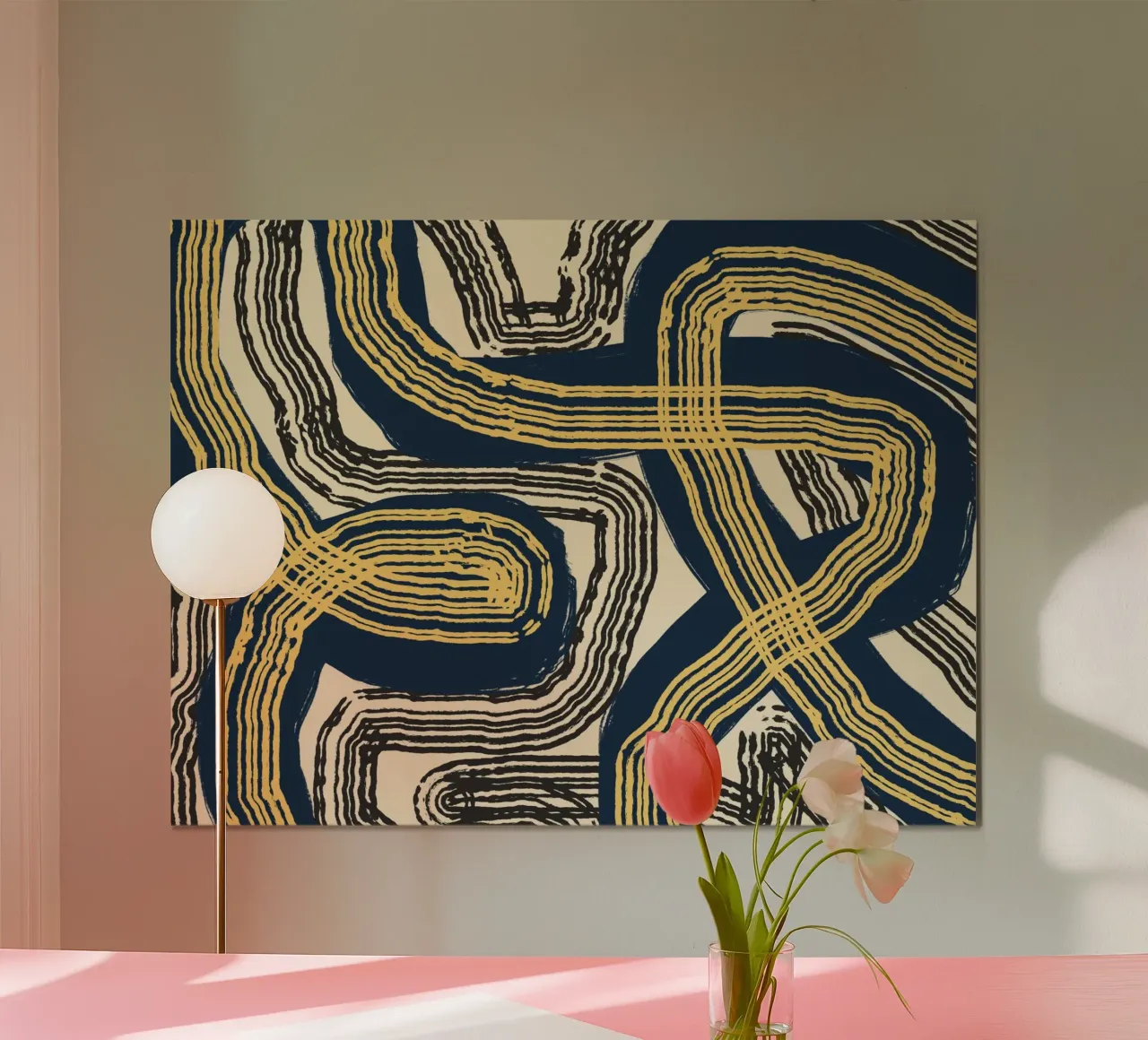 Astrazione delle linee 07 poster da Little Dean