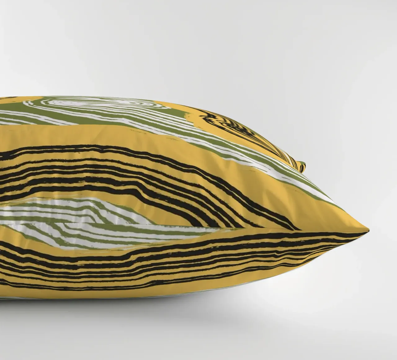 Linienabstraktion 08 Kissen von Little Dean