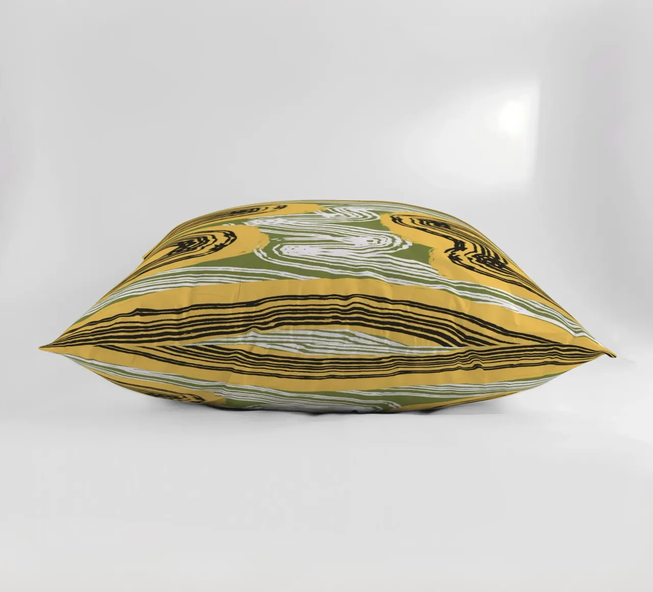 Linienabstraktion 08 Kissen von Little Dean