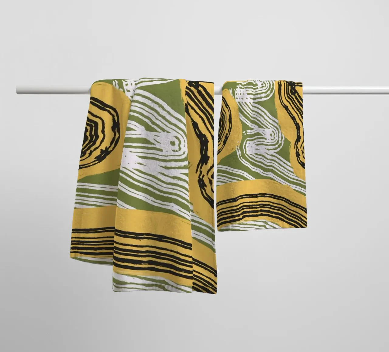 Linienabstraktion 08 Handtuch von Little Dean