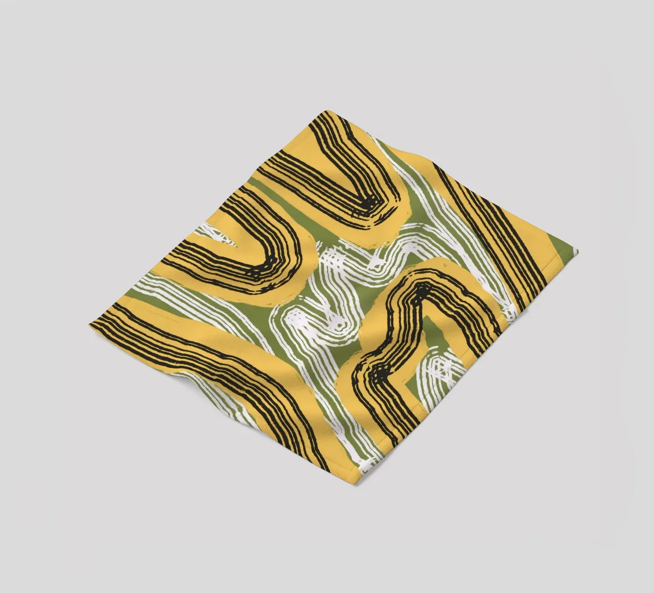 Astrazione delle linee 08 coperta in pile da Little Dean