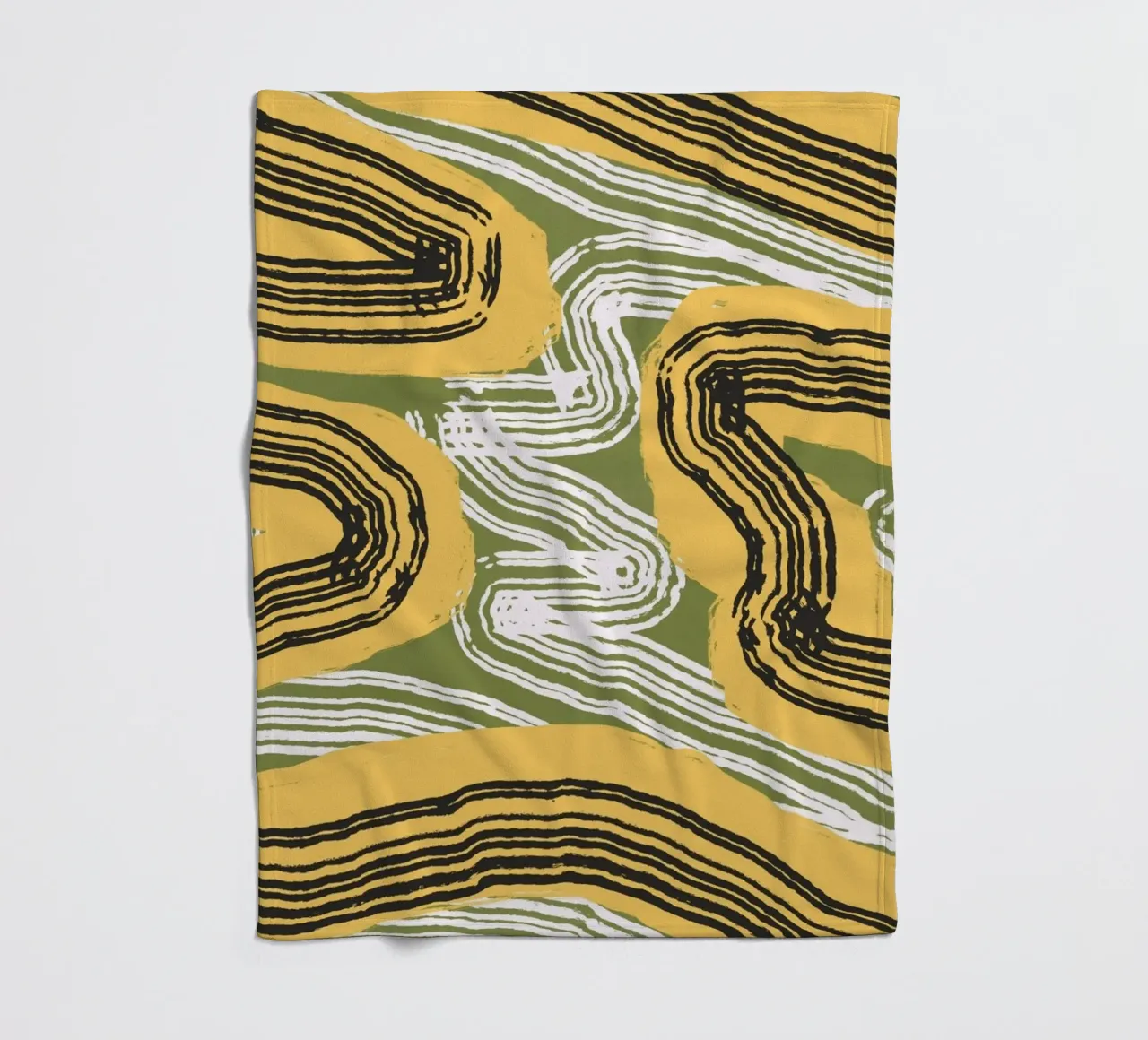 Astrazione delle linee 08 coperta in pile da Little Dean