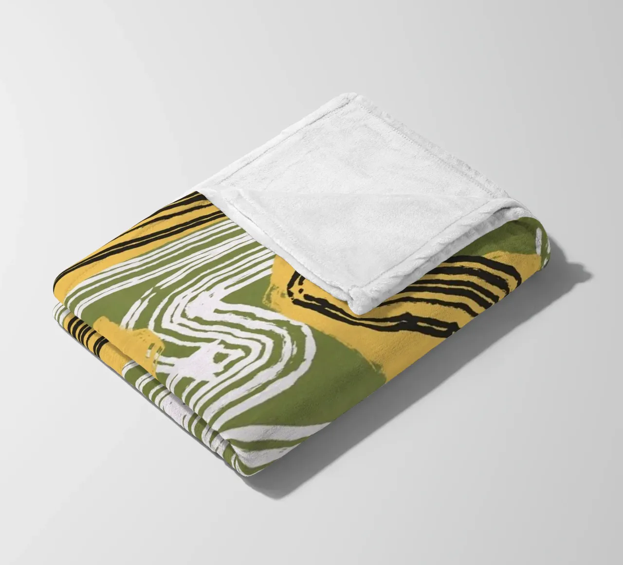 Astrazione delle linee 08 coperta in pile da Little Dean