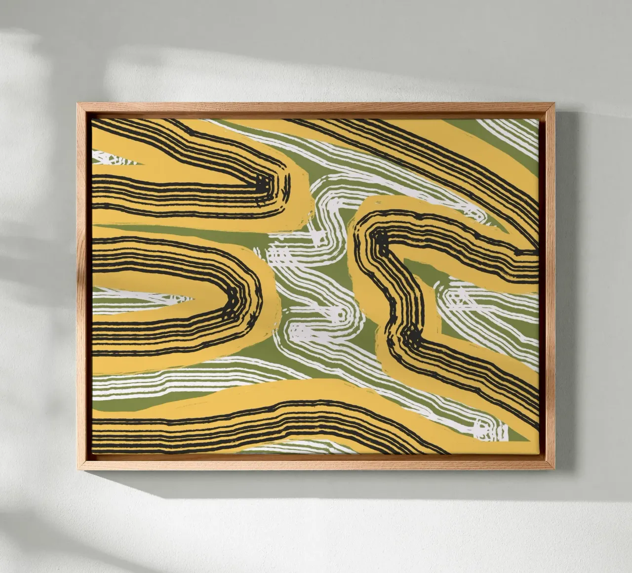 Line abstraction 08 canvas by Little Dean