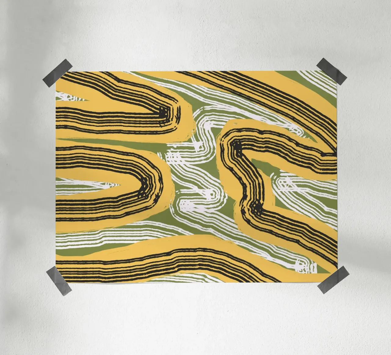 Astrazione delle linee 08 poster da Little Dean