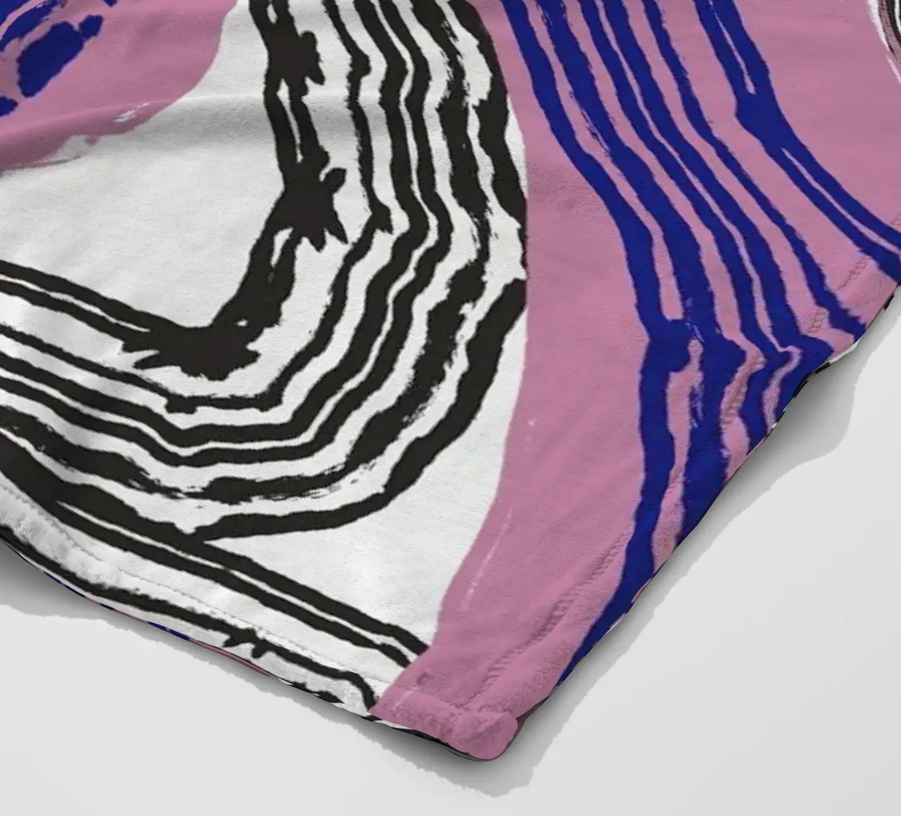Astrazione delle linee 10 coperta in pile da Little Dean