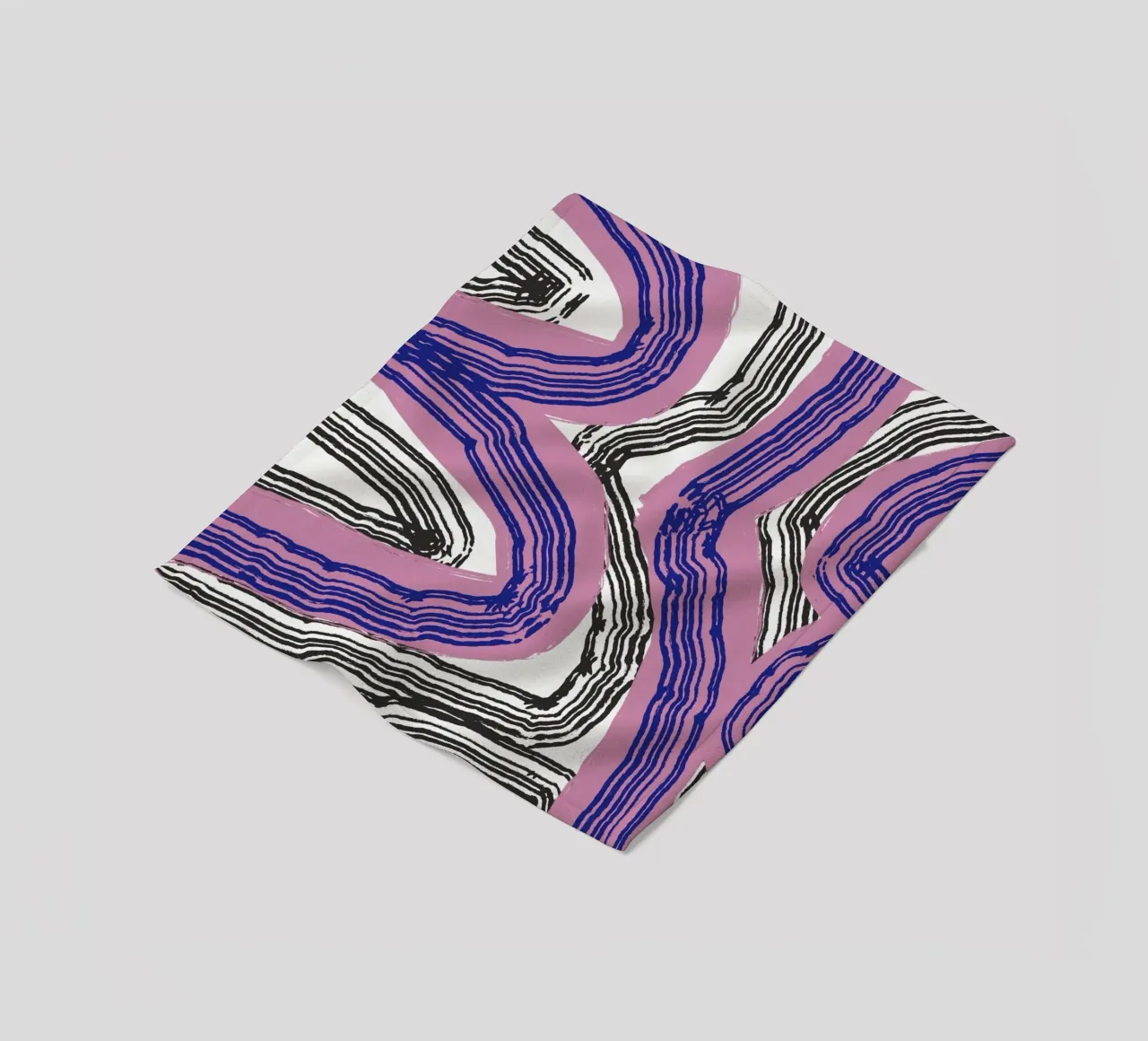 Astrazione delle linee 10 coperta in pile da Little Dean