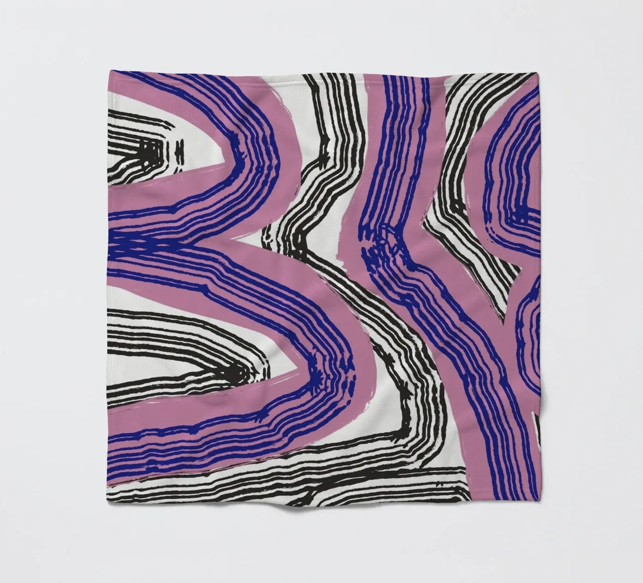 Astrazione delle linee 10 coperta in pile da Little Dean