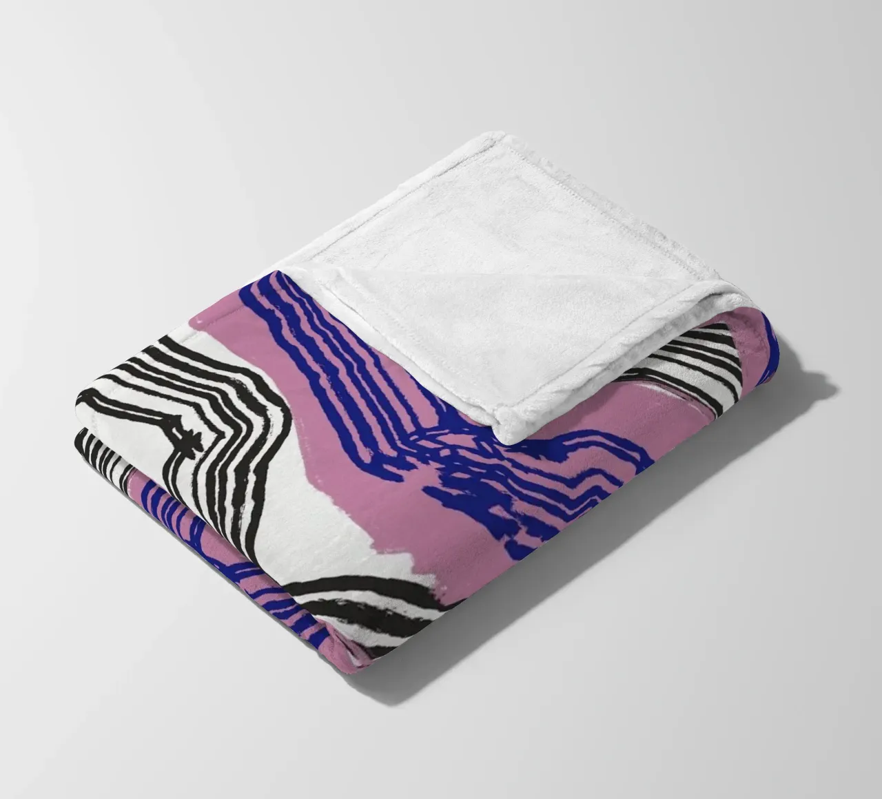 Astrazione delle linee 10 coperta in pile da Little Dean