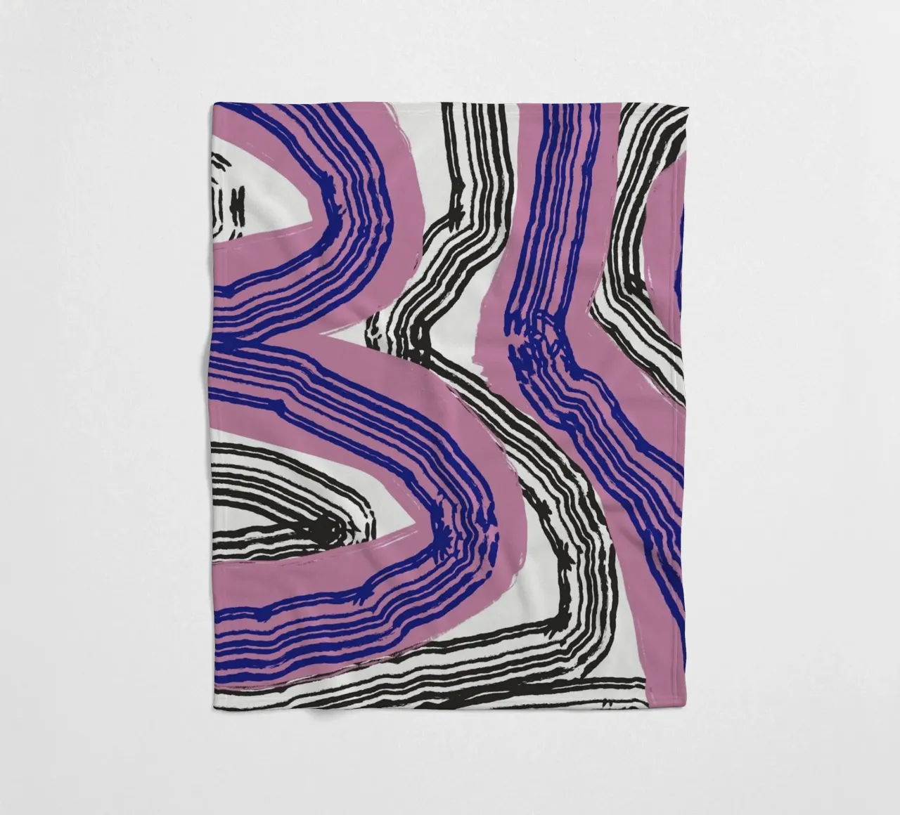 Astrazione delle linee 10 coperta in pile da Little Dean