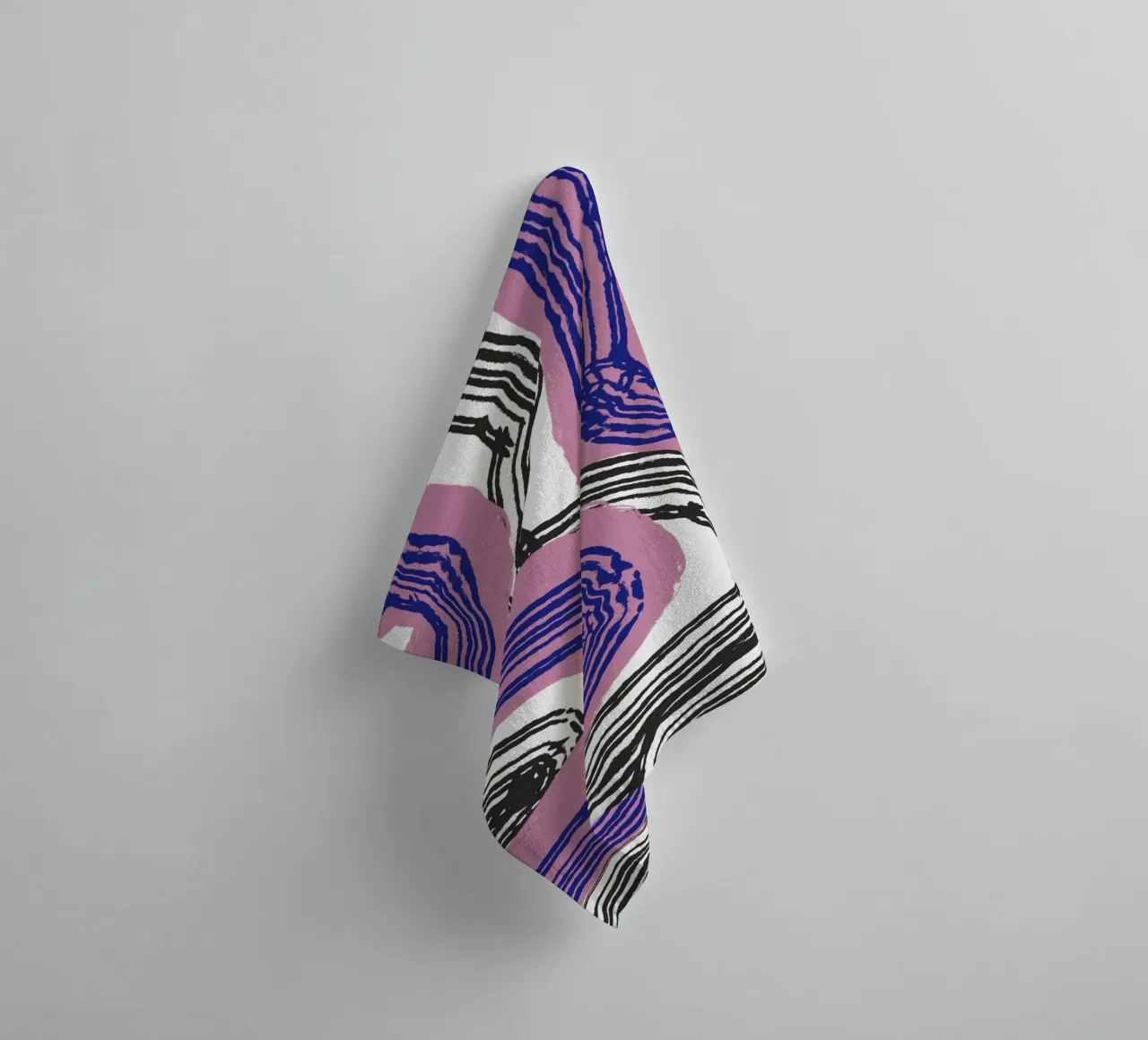Line abstraction 10 towel by Little Dean