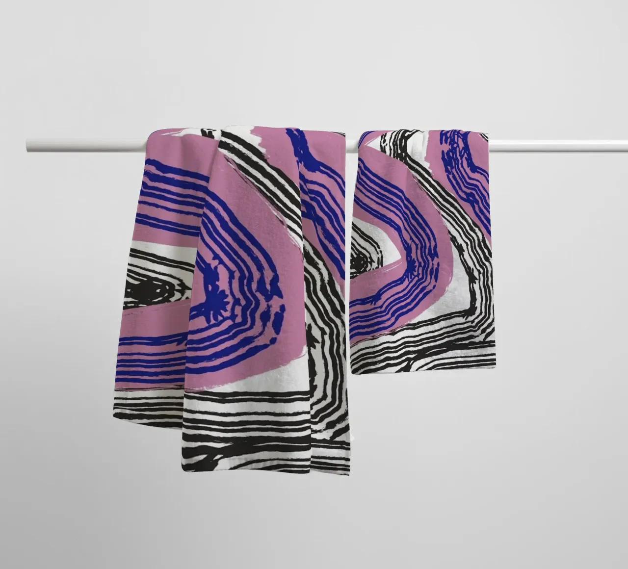 Line abstraction 10 towel by Little Dean