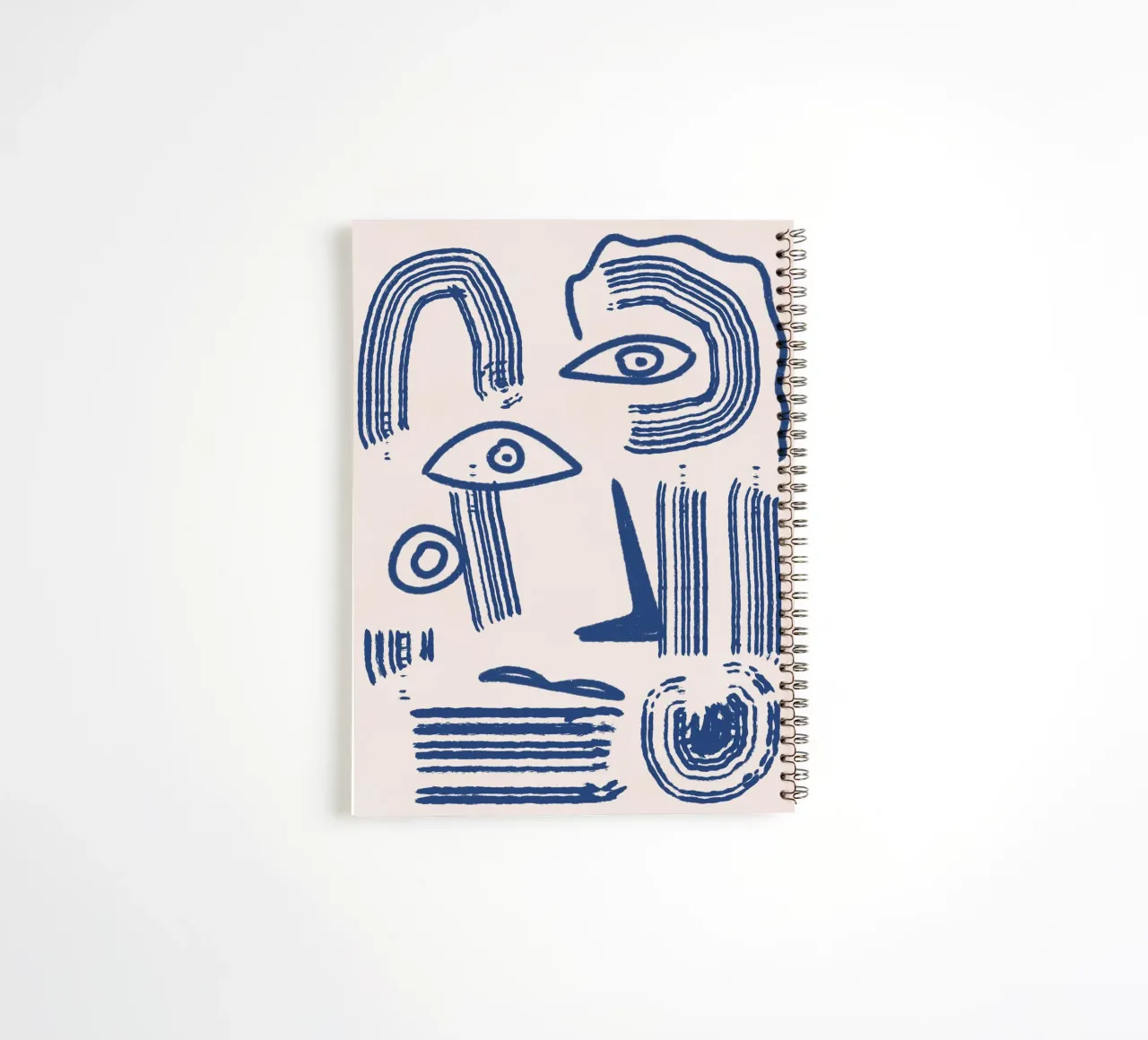 Line abstraction 09 spiral notebook by Little Dean
