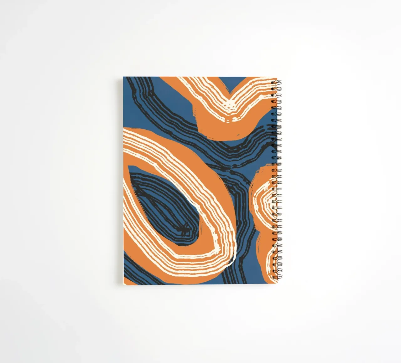 Line abstraction 11 spiral notebook by Little Dean