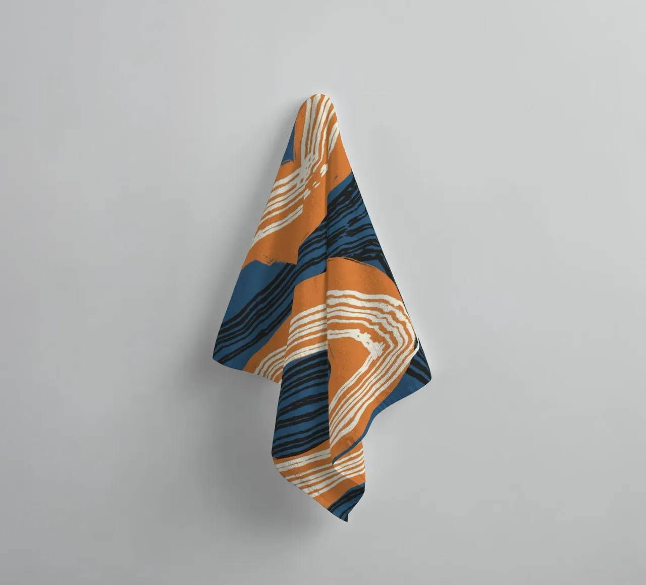 Line abstraction 11 towel by Little Dean