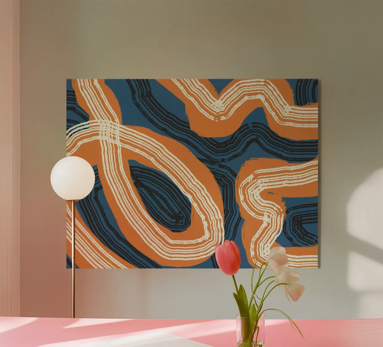 Astrazione delle linee 11 plexiglass da Little Dean