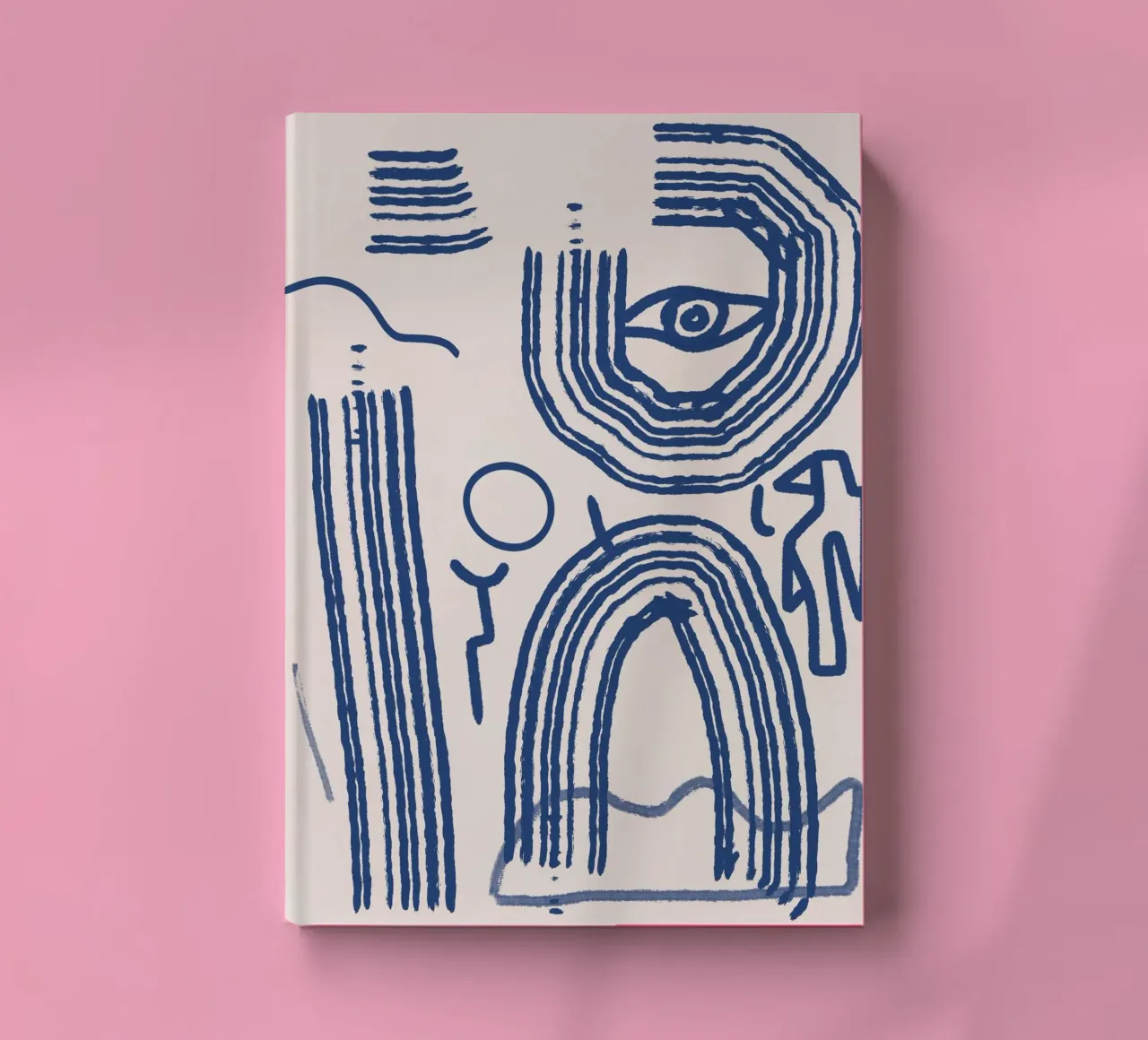 Lijnabstractie 12 notitieboek van Little Dean