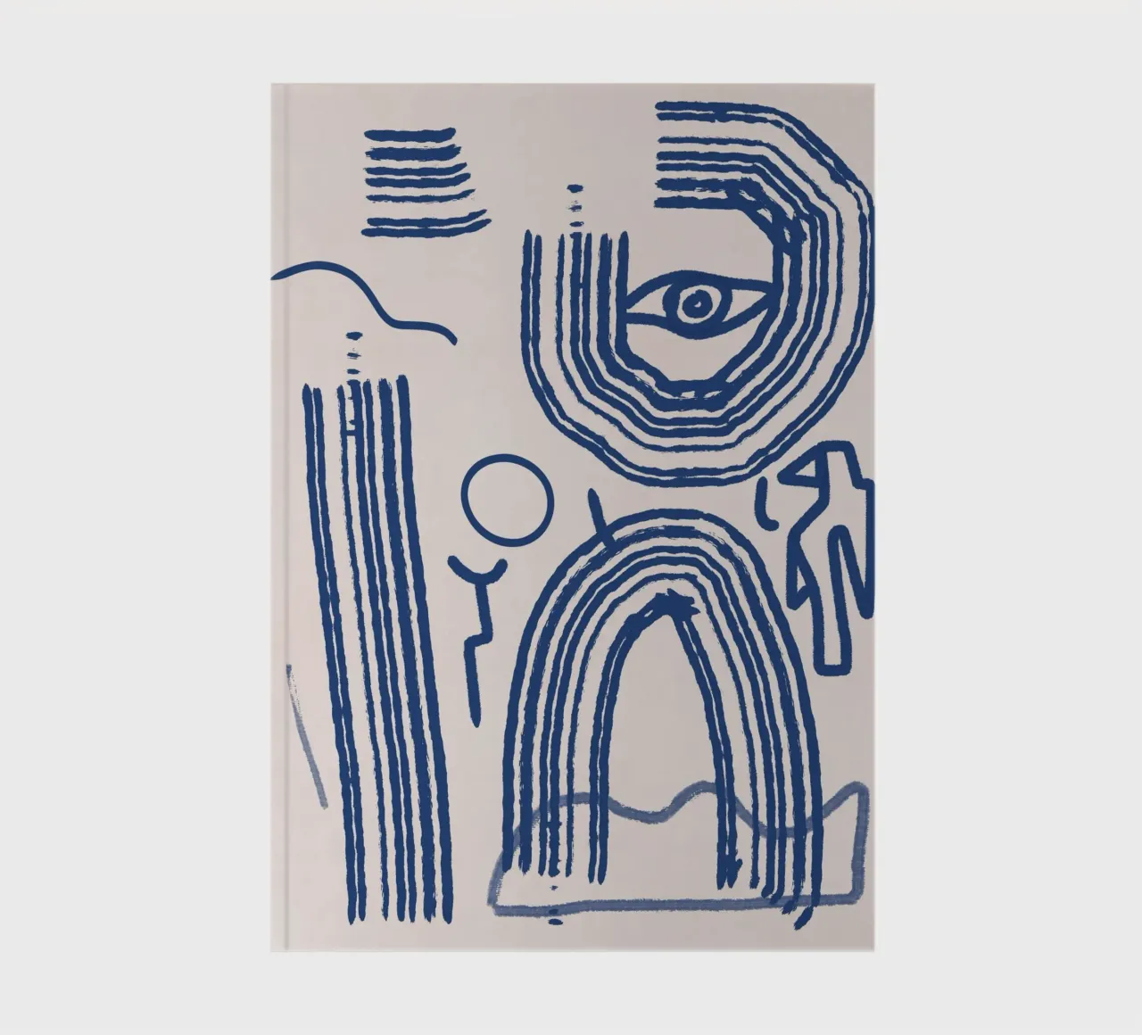 Lijnabstractie 12 notitieboek van Little Dean