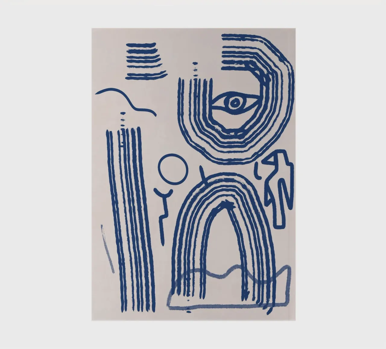 Lijnabstractie 12 notitieboek van Little Dean