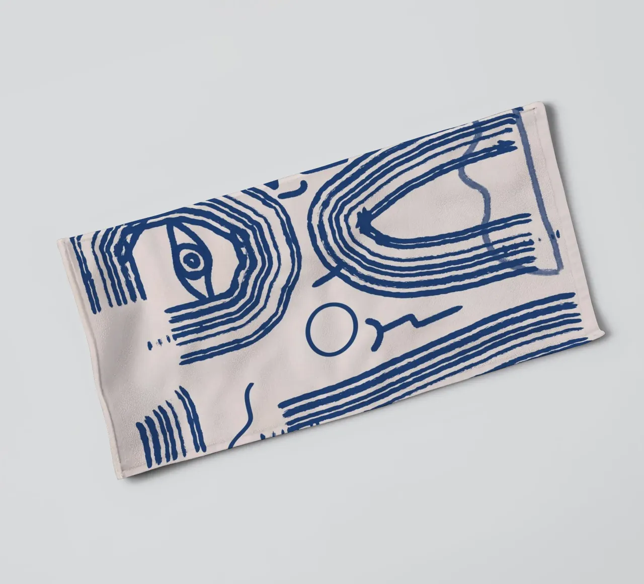 Line abstraction 12 towel by Little Dean