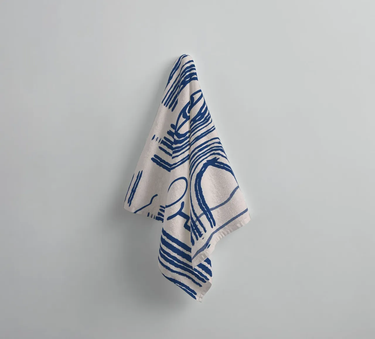 Line abstraction 12 towel by Little Dean