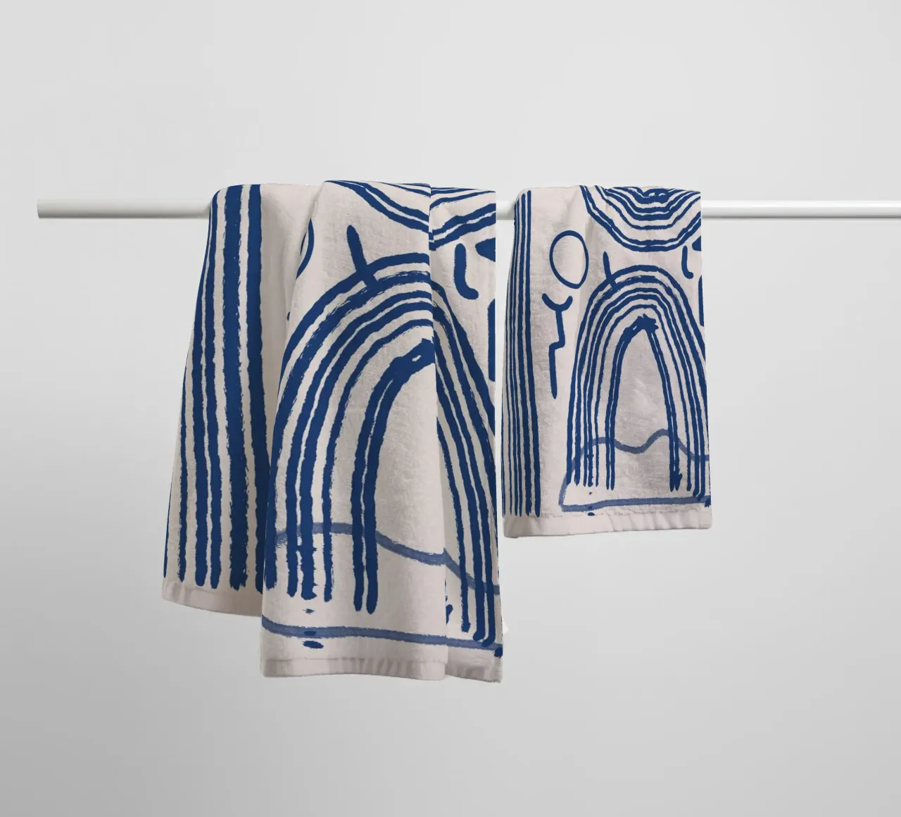 Line abstraction 12 towel by Little Dean