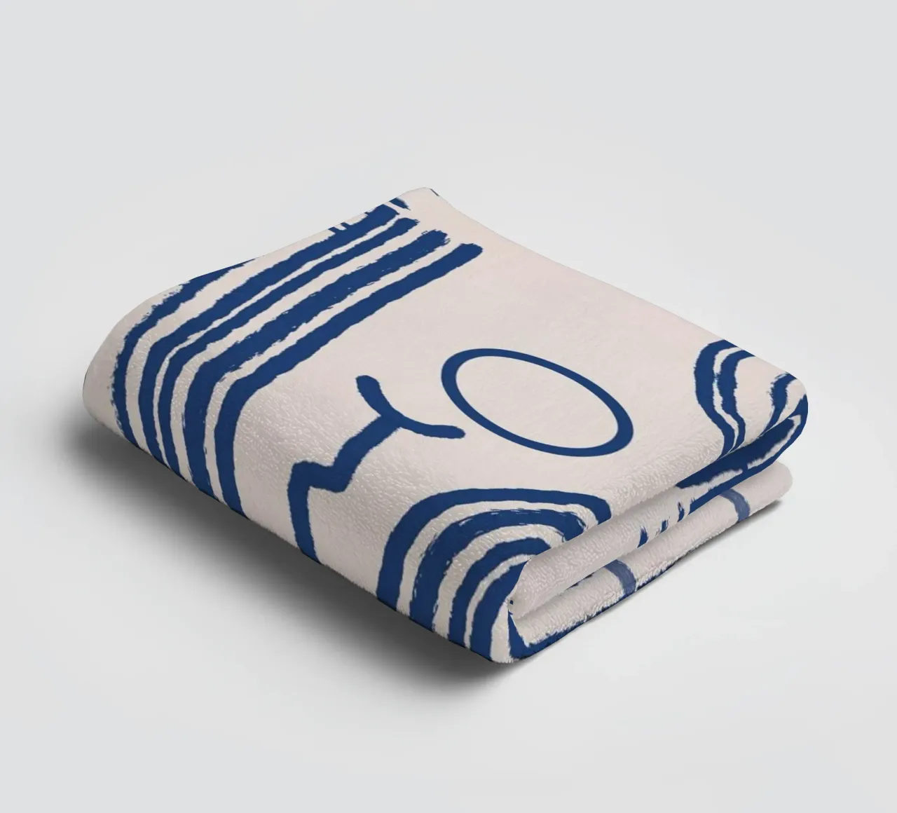 Line abstraction 12 towel by Little Dean