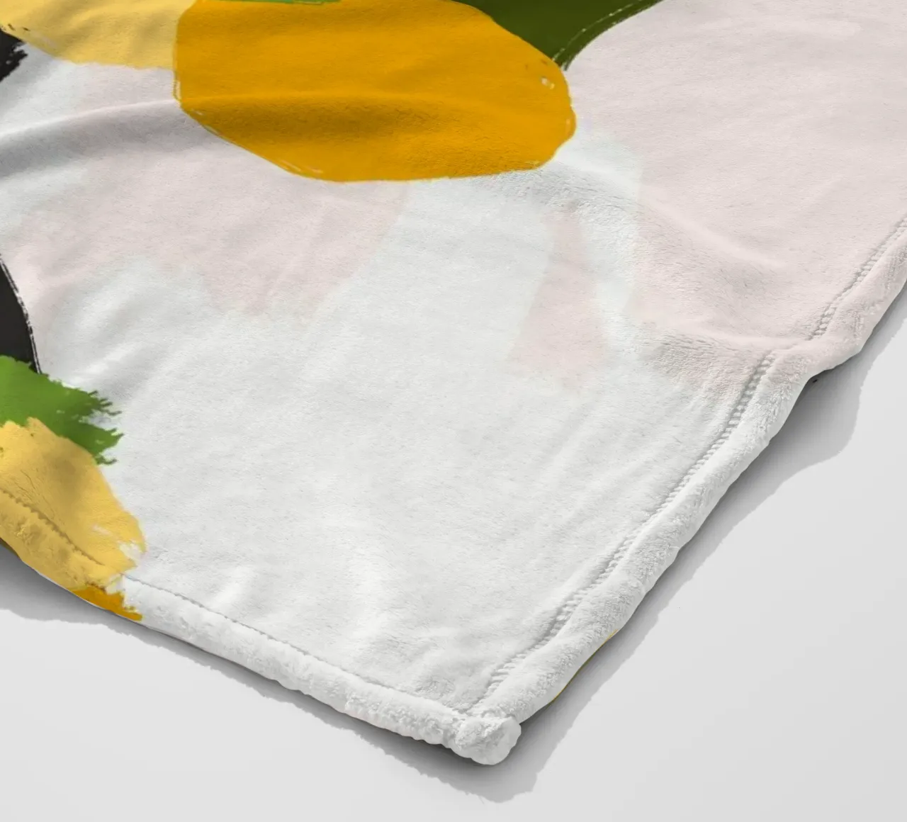 Ritratto a macchie di colore 04 coperta in pile da Little Dean