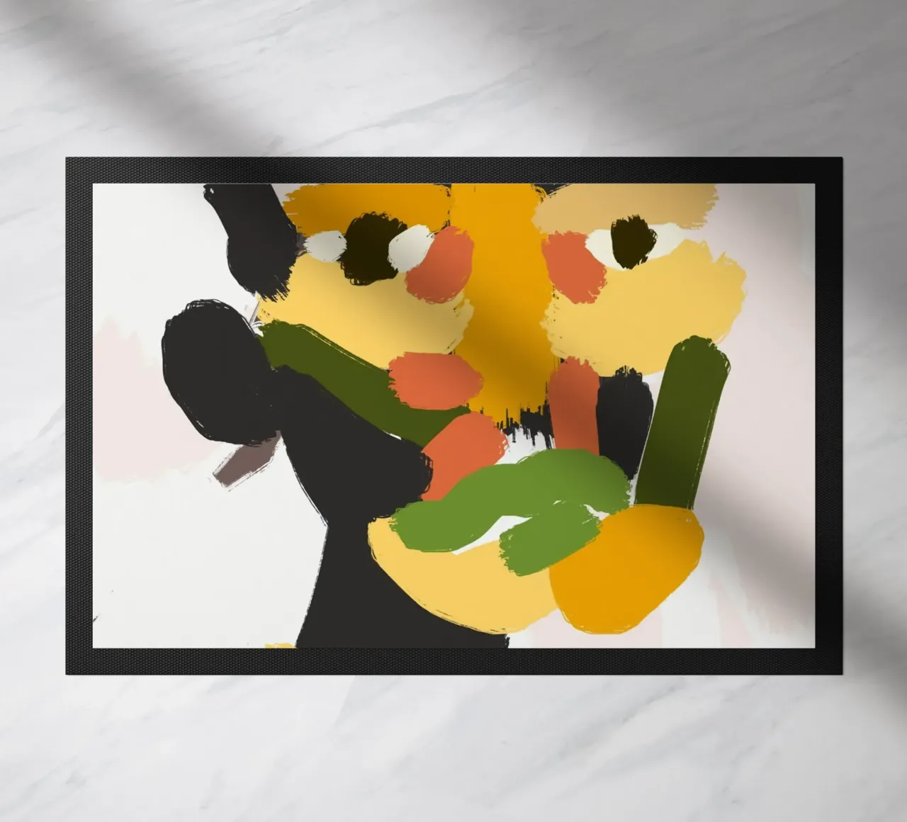 Ritratto a macchie di colore 04 zerbino da Little Dean