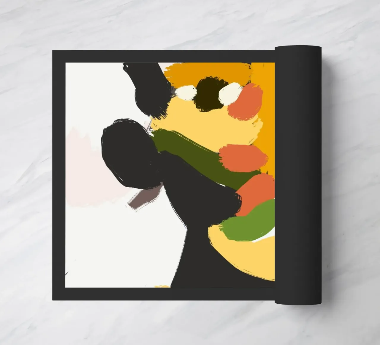 Ritratto a macchie di colore 04 zerbino da Little Dean