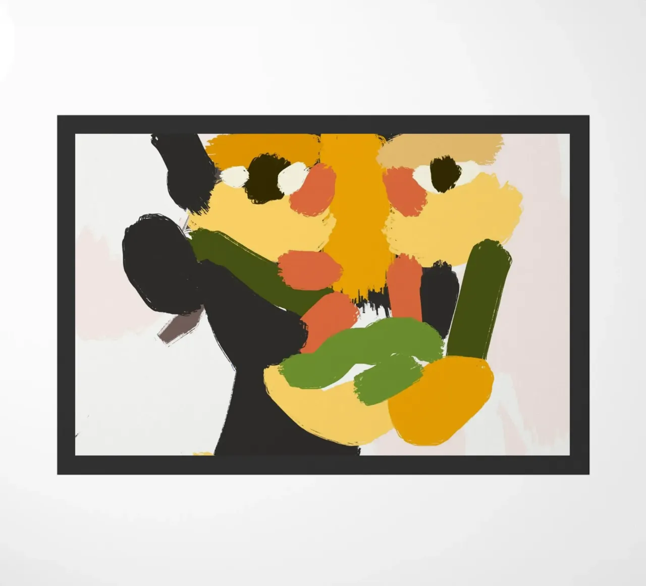 Ritratto a macchie di colore 04 zerbino da Little Dean