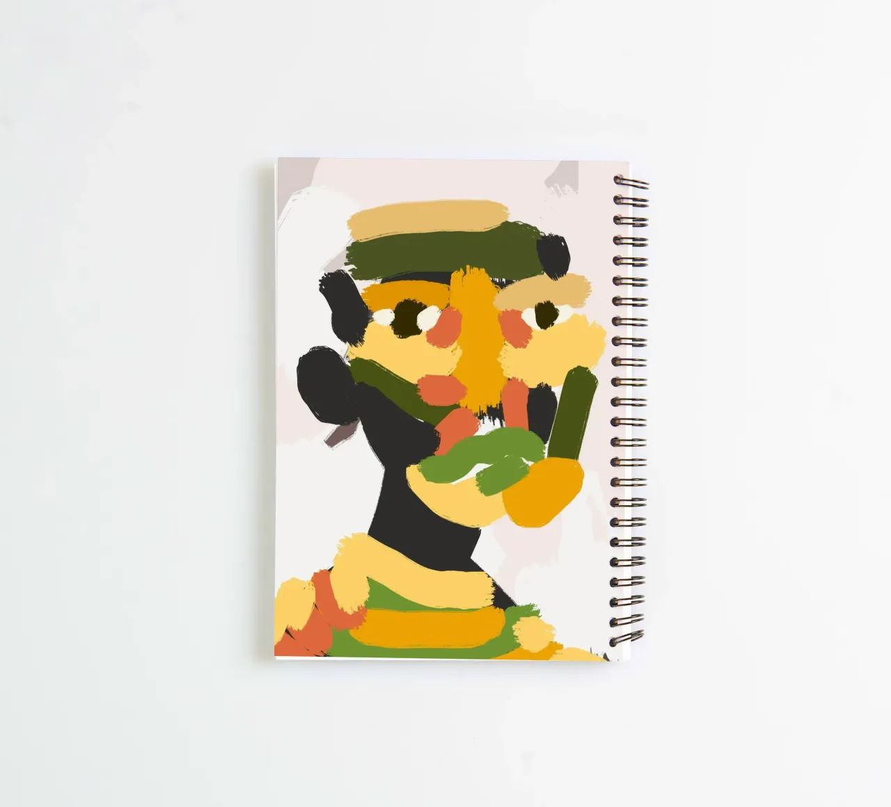 Color spot portrait 04 spiral notebook by Little Dean