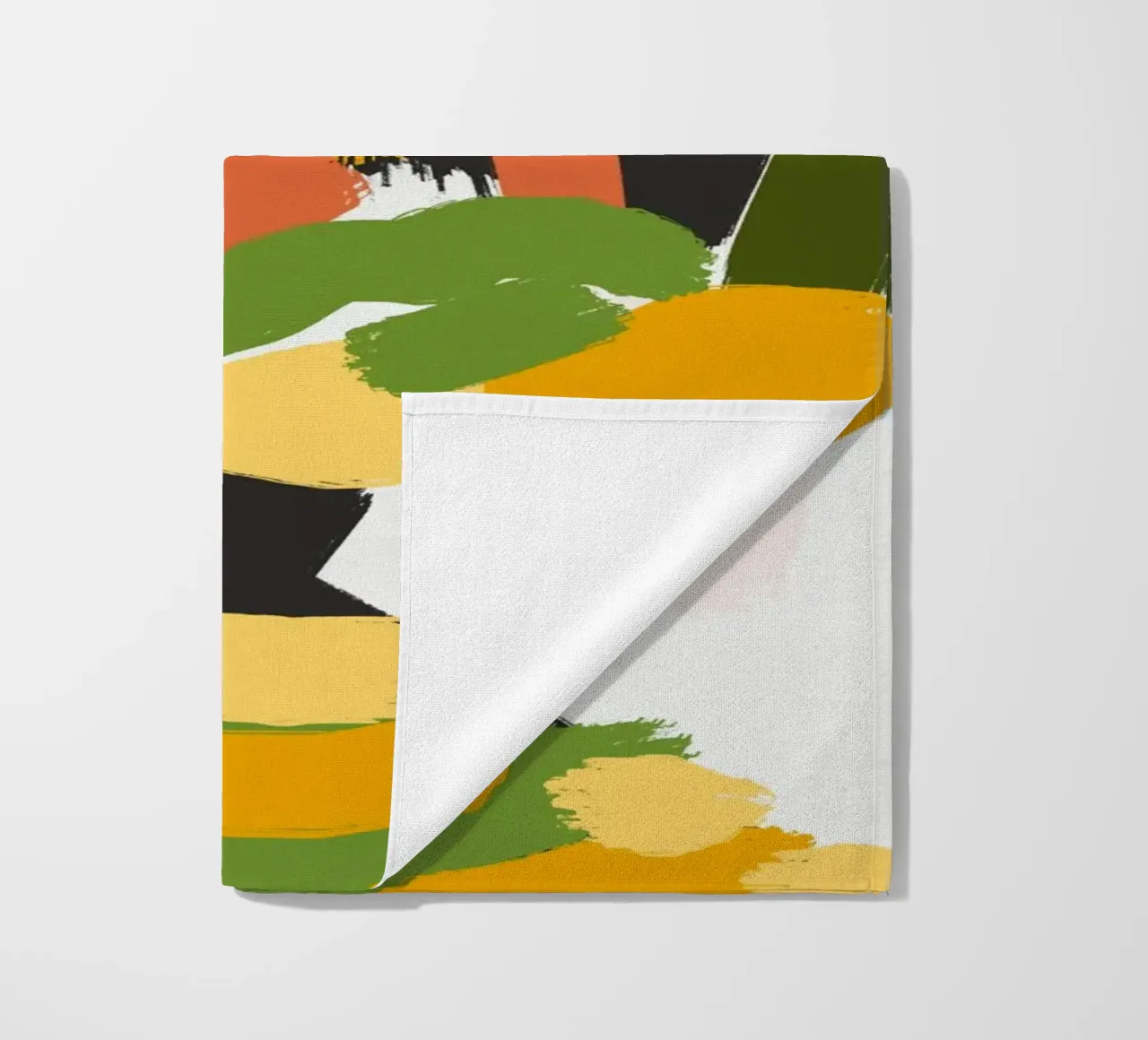 Ritratto a macchie di colore 04 telo mare da Little Dean