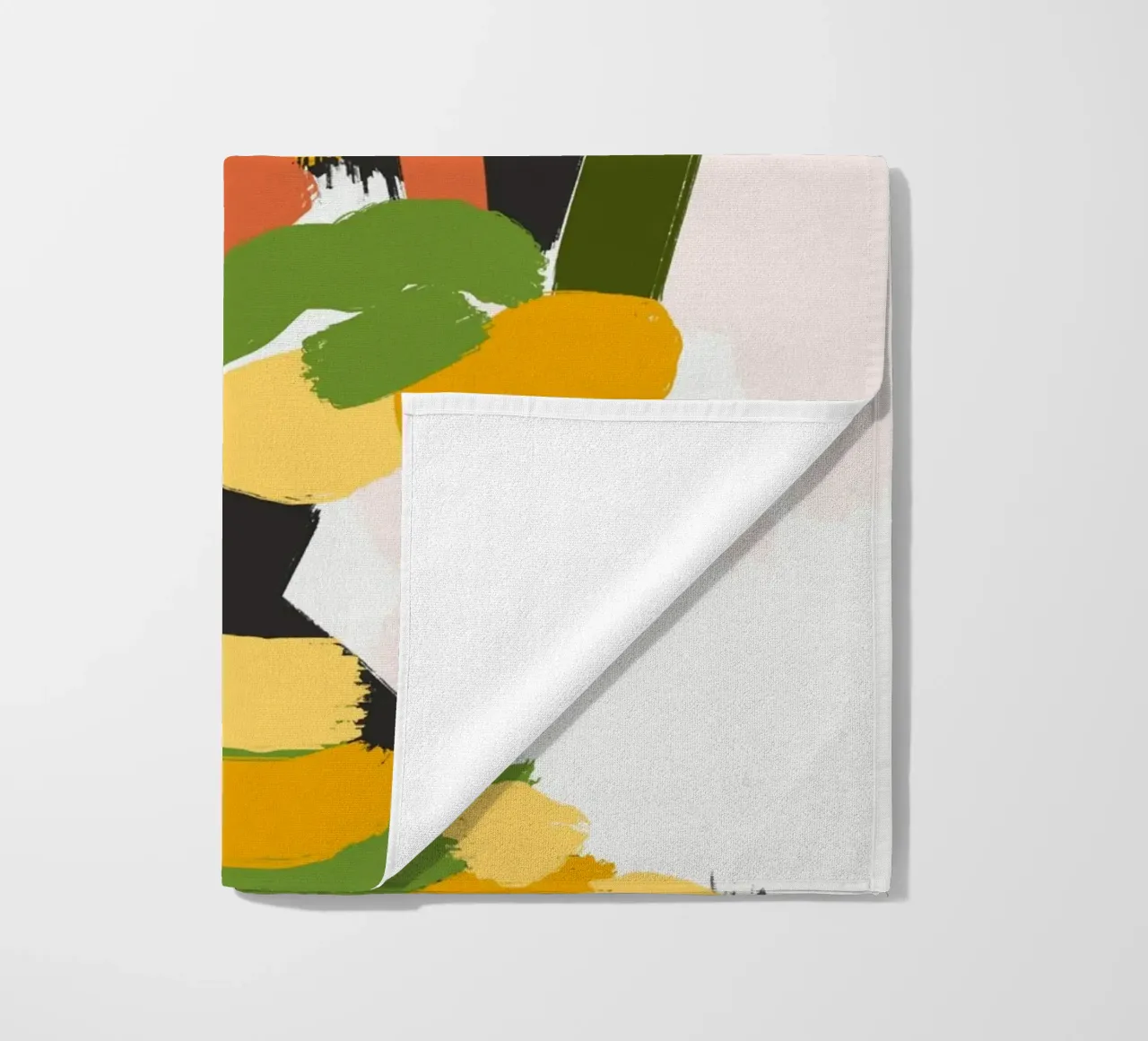 Ritratto a macchie di colore 04 telo mare da Little Dean