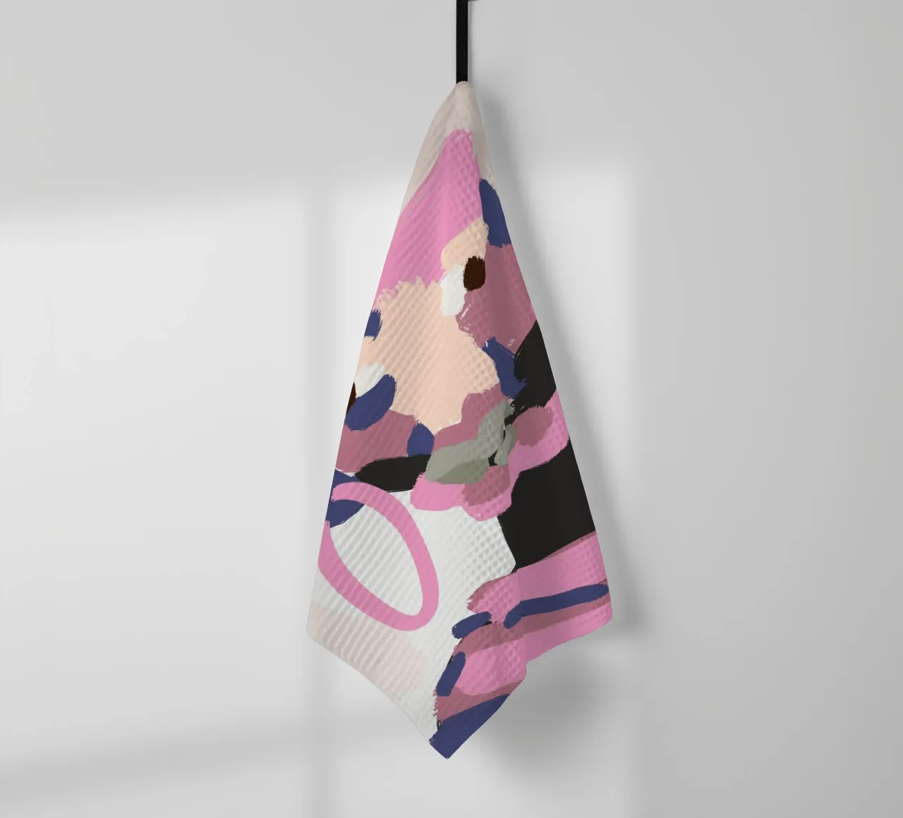 Ritratto a macchie di colore 05 canovaccio da cucina da Little Dean