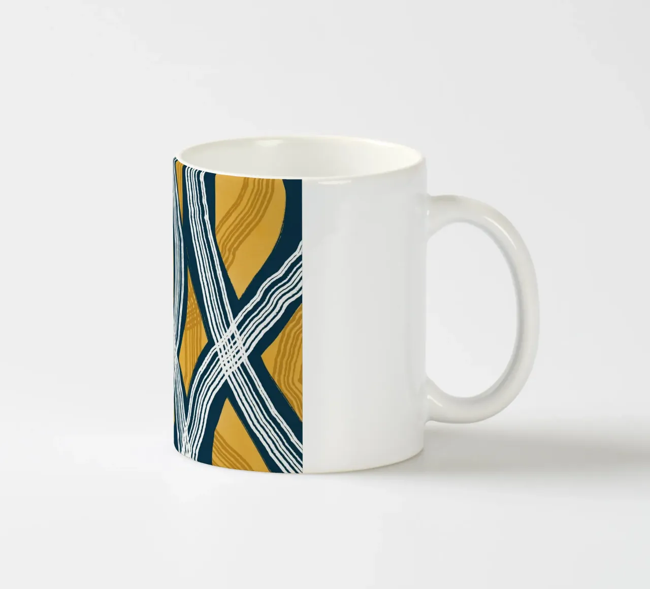 Astrazione delle linee 13 tazza in ceramica da Little Dean