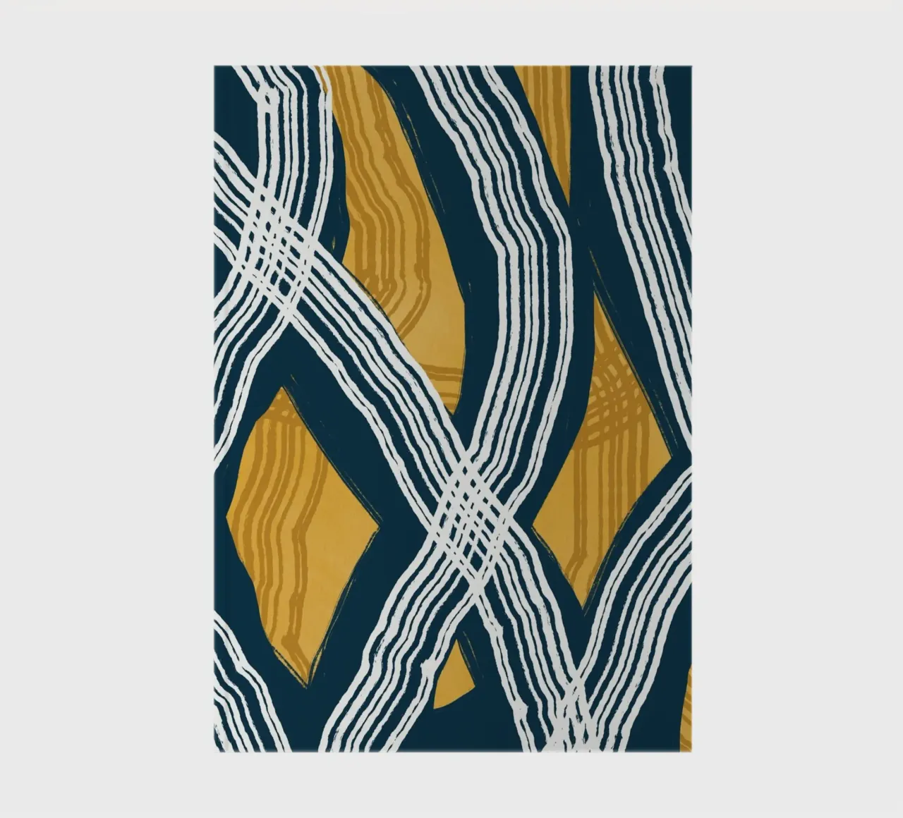 Line abstraction 13 notebook by Little Dean