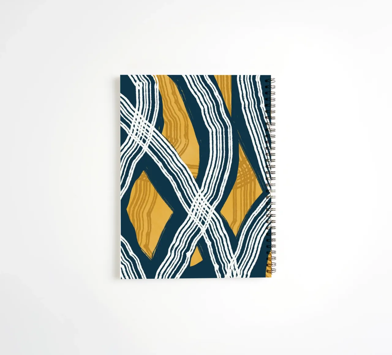 Line abstraction 13 spiral notebook by Little Dean