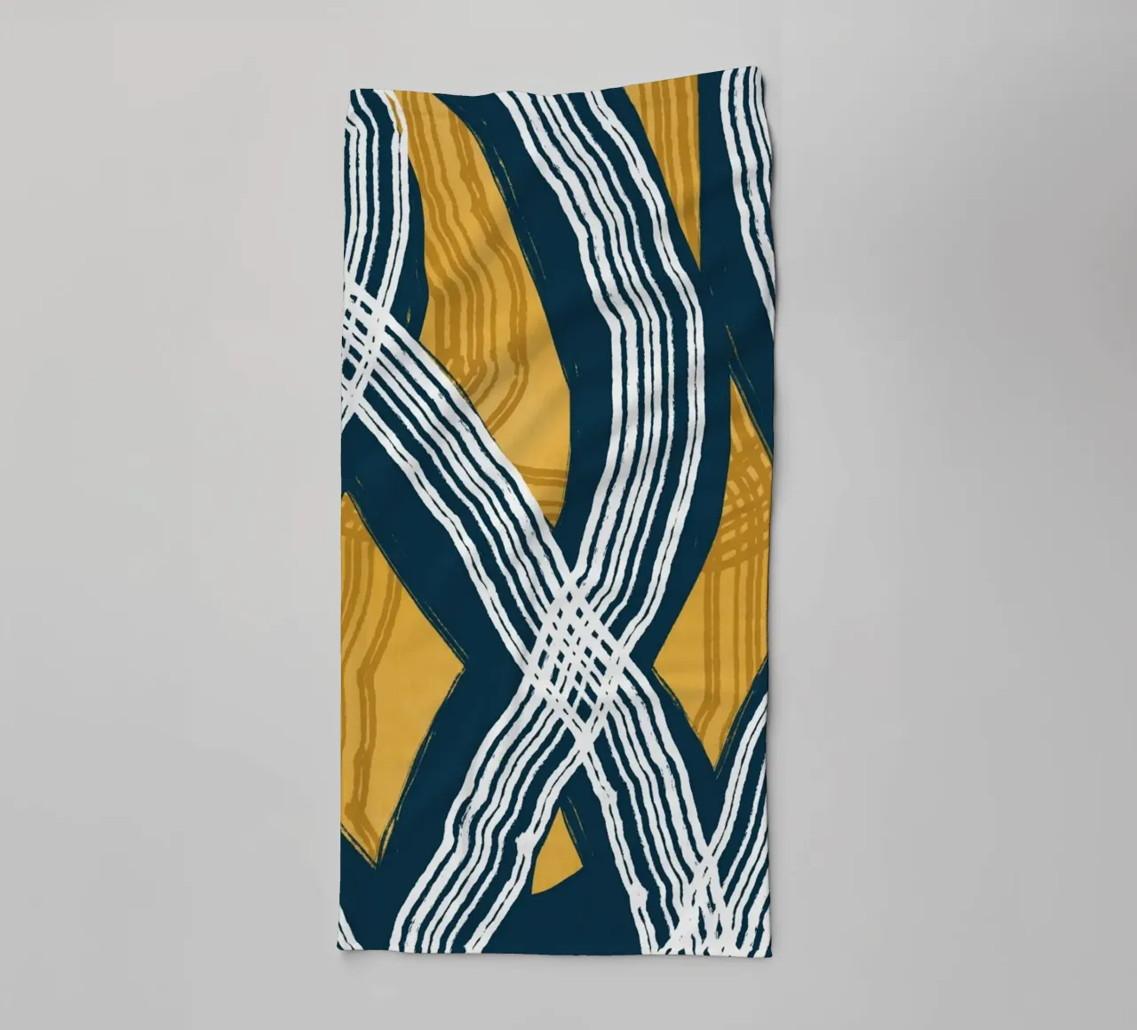 Line abstraction 13 towel by Little Dean