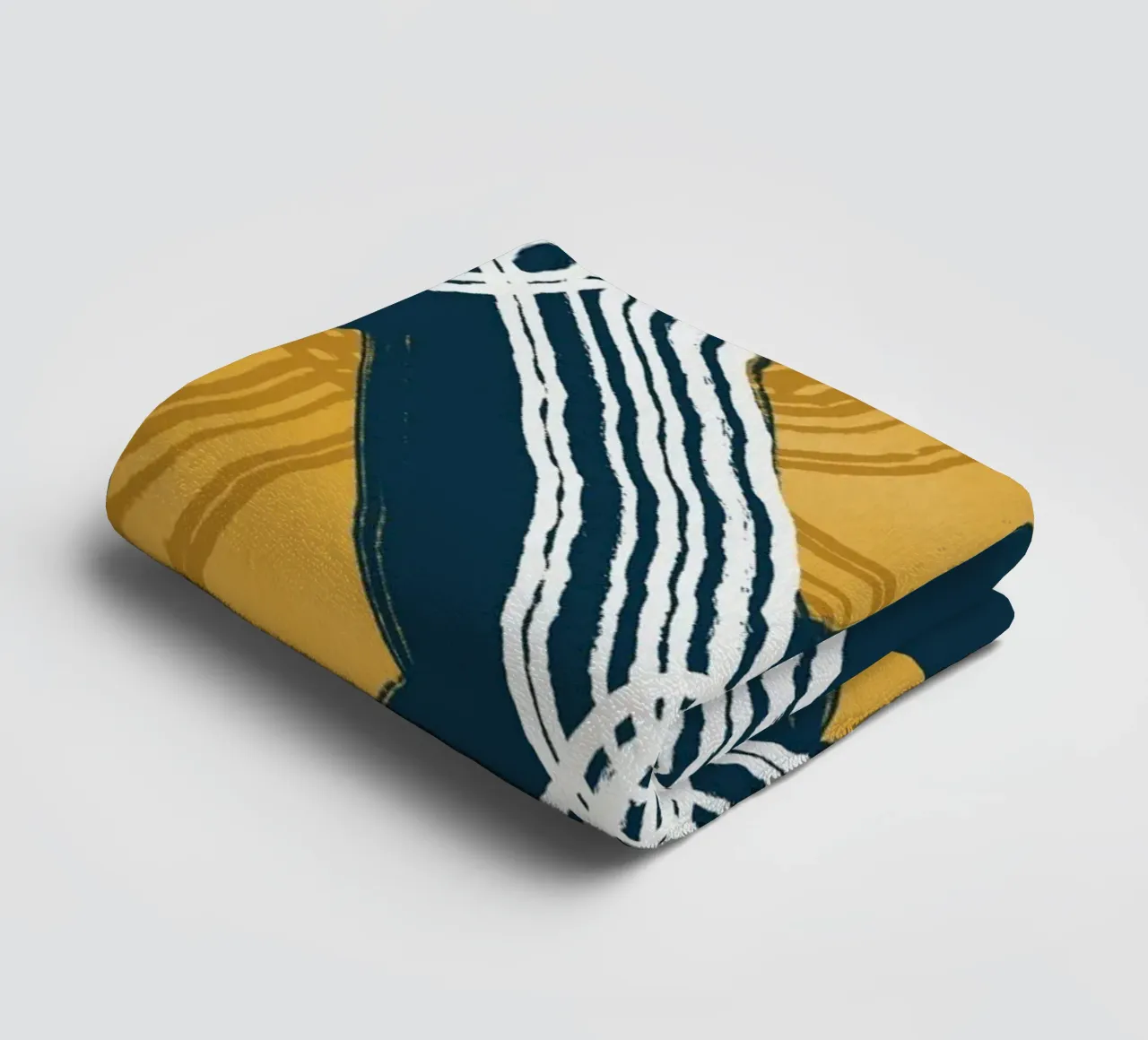 Line abstraction 13 towel by Little Dean